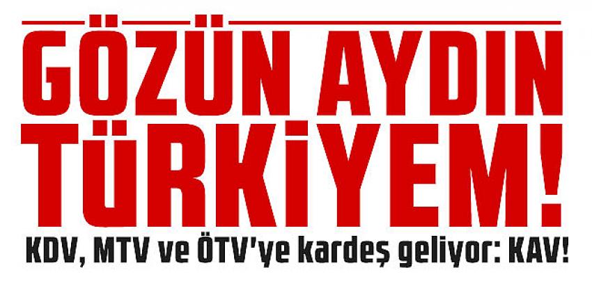 Bir vergimiz daha oluyor; KDV, MTV ve ÖTV'ye kardeş geliyor: KAV