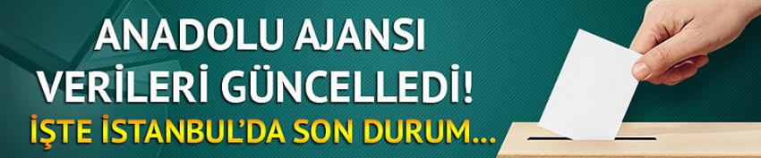 Anadolu Ajansı İstanbul verilerini güncelledi