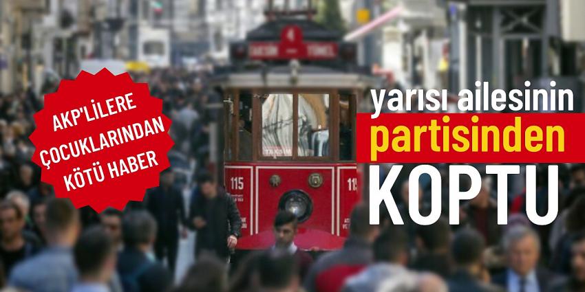AKP'lilere çocuklarından kötü haber: Yarısı ailesinin partisinden koptu