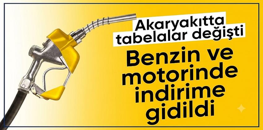 Benzin ve motorine indirim geldi