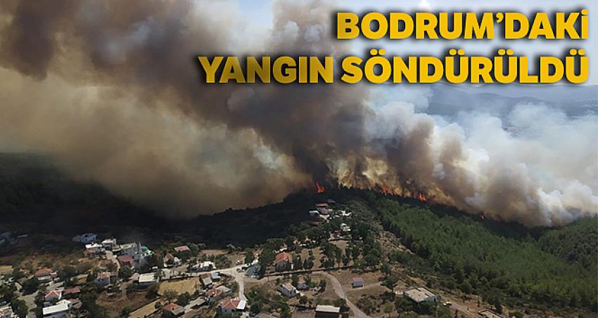 Bodrum'daki yangın 6 saat sonra söndürüldü