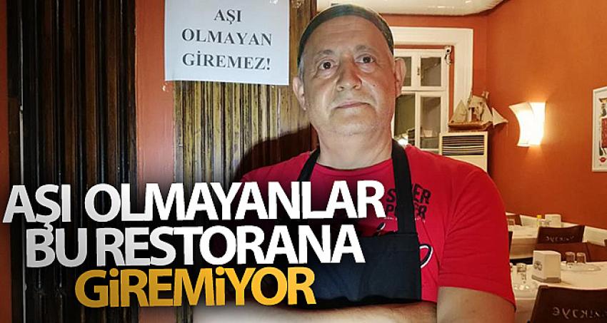 İzmir'de aşı olmayanlar bu restorana giremiyor