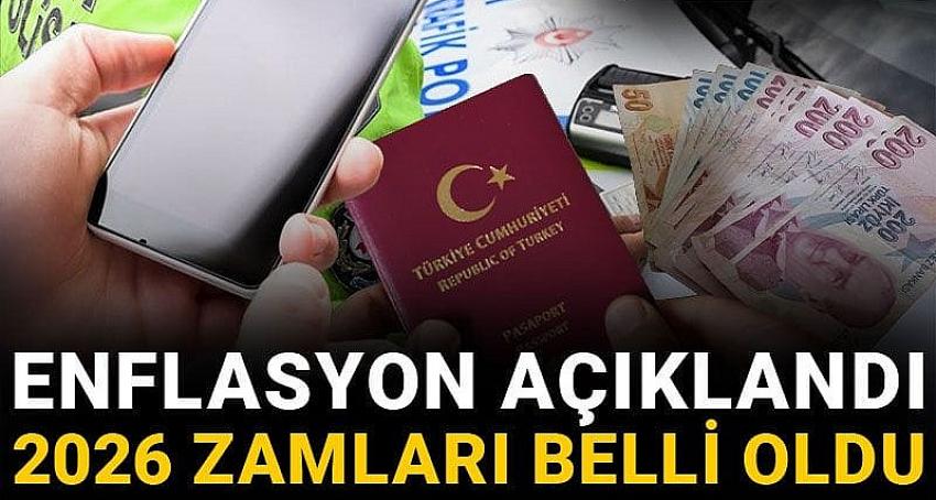 Enflasyon açıklandı 2026 zamları belli oldu! İşte kalem kalem zamlı fiyat listesi