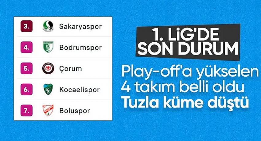 TFF 1. Lig play-off turunda Çorum FK - Ankara Keçiörengücü ve Bodrum FK - Pendikspor karşılaşacak.