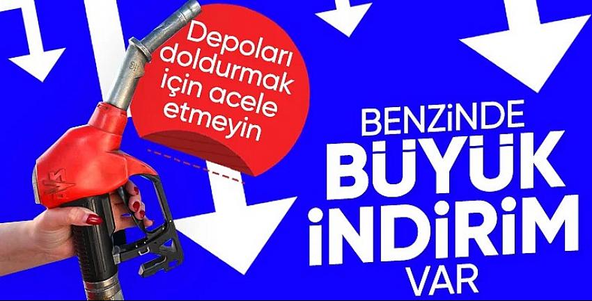 Benzine büyük indirim