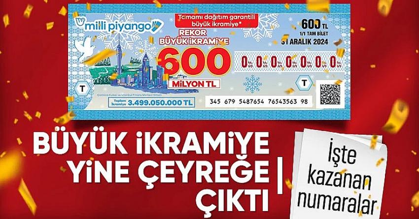 Büyük ikramiye çeyrek bilete çıktı!