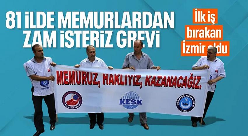 Memurlar zam teklifini beğenmedi: İş bırakma eylemine gittiler