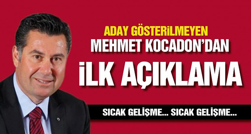 Kocadon’dan ilk açıklama: Kırgın değilim