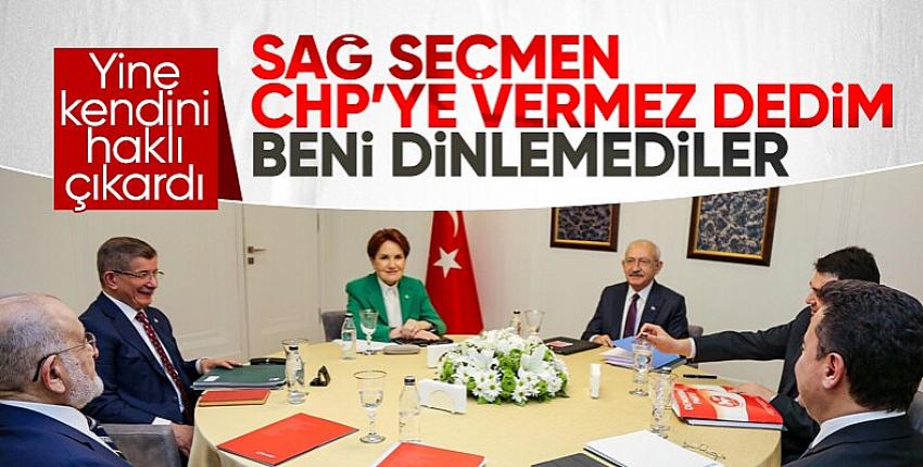Davuoğlu: En son tercihim seçime CHP listelerinden girmekti