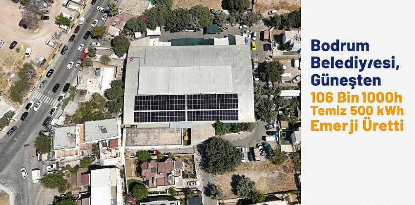 Bodrum Belediyesi, Güneşten 106 Bin 500 kWh Temiz Enerji Üretti