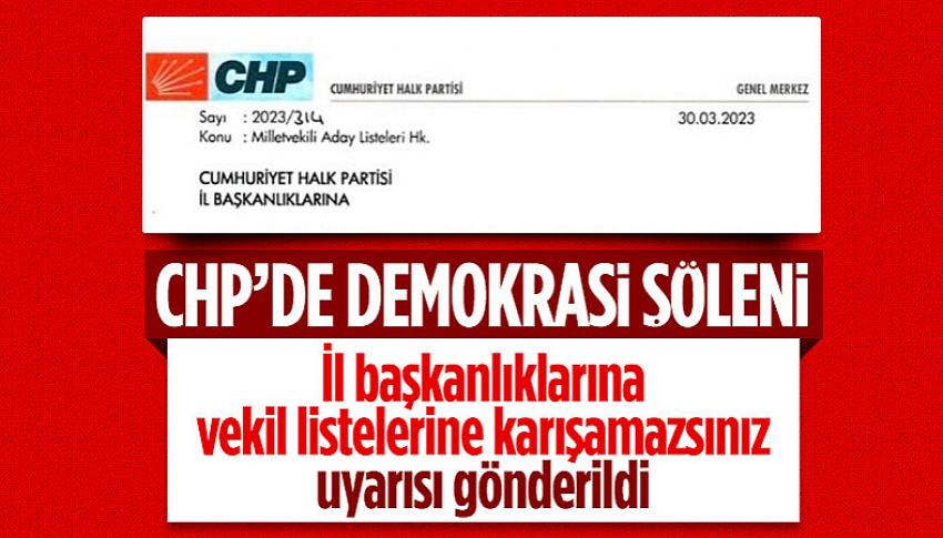 CHP'den teşkilatlara miletvekili adayı seçimi hakkında talimat