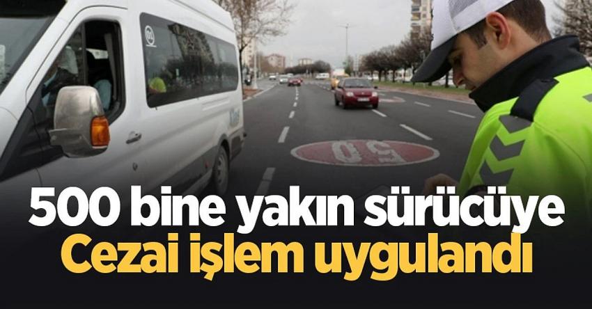 Trafik ekipleri 1 haftada 3,5 milyondan fazla aracı denetledi