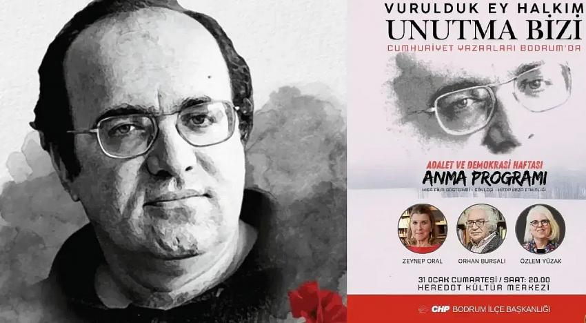 Uğur Mumcu Bodrum’da anılacak