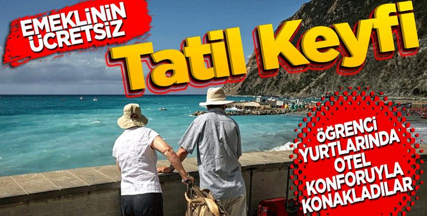 Emeklinin ücretsiz tatil keyfi