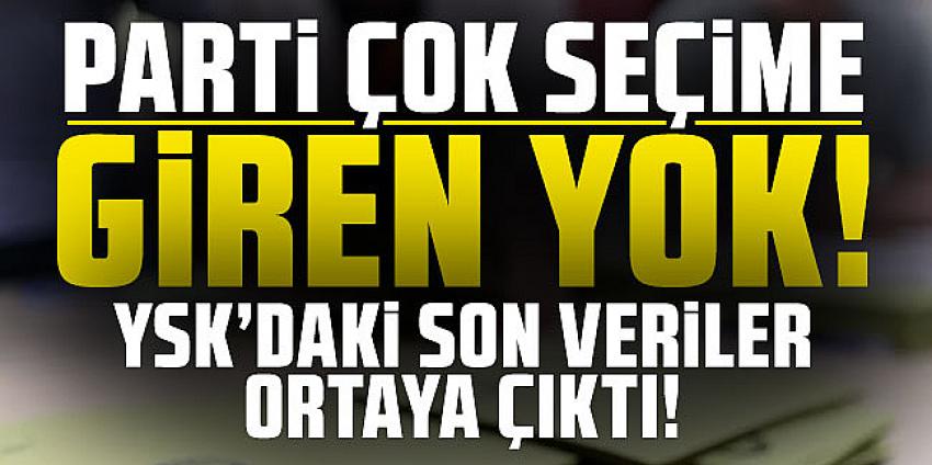 Parti çok seçime giren yok!