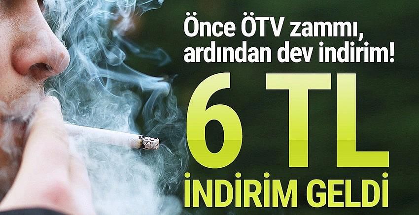 Zammı 6 TL geri çektiler: Bir sigara grubuna indirim geldi