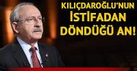 Kılıçdaroğlu'nun istifadan döndüğü an!