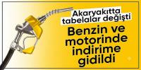 Benzin ve motorine indirim geldi