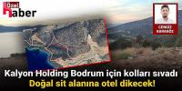 Kalyon Holding Bodrum için kolları sıvadı: Doğal sit alanına otel dikecek!