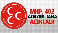MHP 402 belediye başkan adayını açıkladı 
