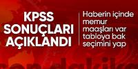  KPSS lisans sonuçları açıklandı