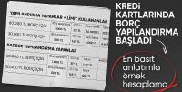 Kredi kartı yapılandırma süreci başlıyor