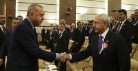 Erdoğan ile Kılıçdaroğlu AYM'nin kuruluş töreninde tokalaştı