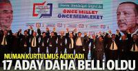 AK Parti'de 17 aday daha açıklandı