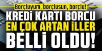 Kredi kartı borcu en çok artan iller belli oldu