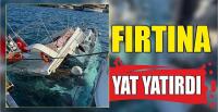 Fırtına Bodrum’da yat yatırdı