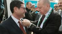 Saylak'ın rozetini Cumhurbaşkanı Erdoğan taktı