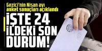 Gezici'nin Nisan ayının 24 ildeki ilk seçim anketi açıklandı!