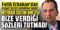 Fatih Erbakan'dan asgari ücret zammına tepki!