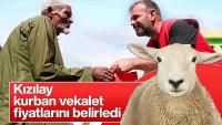 Kızılay kurban vekalet fiyatlarını belirledi
