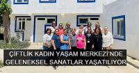 Çiftlik kadınları geleneksel sanatı yaşatıyor