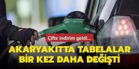 Akaryakıtta tabelalar bir kez daha değişti