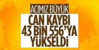 16'ncı gün bilançosu: Can kaybı 43 bin 556'ya yükseldi