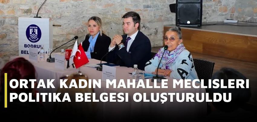 ORTAK KADIN MAHALLE MECLİSLERİ POLİTİKA BELGESİ OLUŞTURULDU