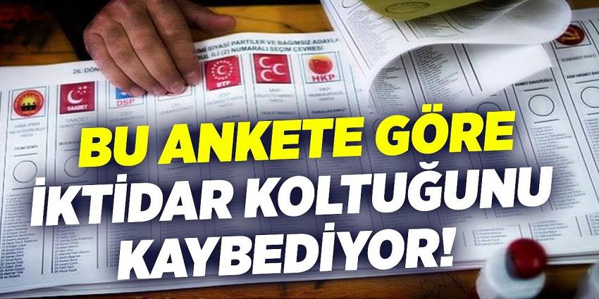 Son seçim anketinde iktidar eridi, muhalefet yükseldi!