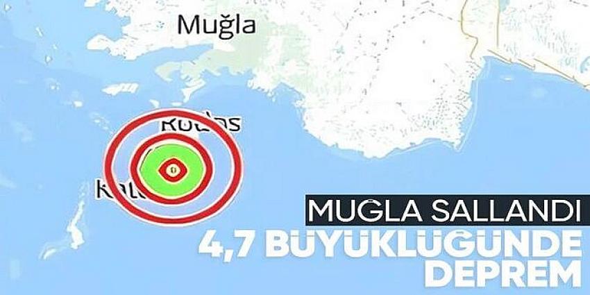 Ege Denizi'nde 4.7 büyüklüğünde deprem