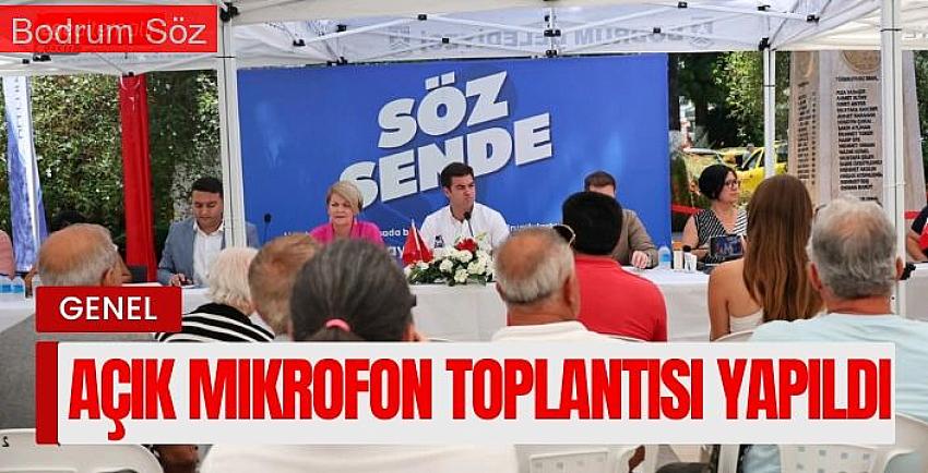 Bodrum Belediyesinden Açık Mikrofon 