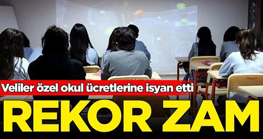 Veliler özel okul zamlarına isyan etti