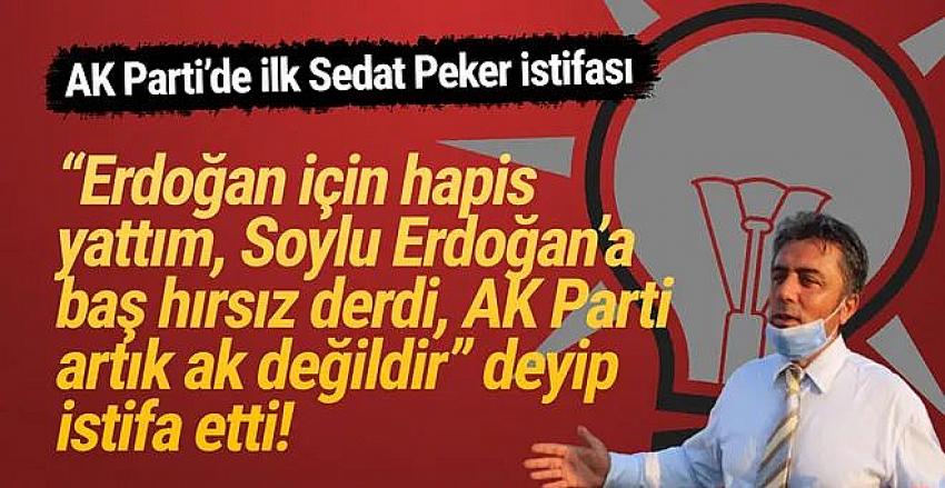AK Parti’de ilk Sedat Peker istifası: Erdoğan, Soylu ve AK Parti için olay sözler