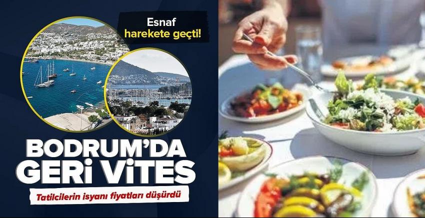 Bodrum geri vites yaptı! Tatilcilerin isyanı fiyatları düşürdü