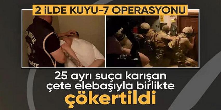 2 ilde suç örgütü operasyonu: 33 gözaltı