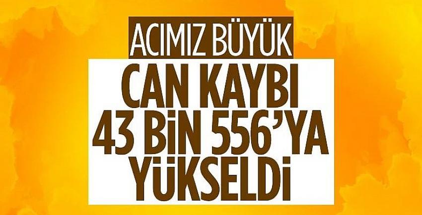 16'ncı gün bilançosu: Can kaybı 43 bin 556'ya yükseldi