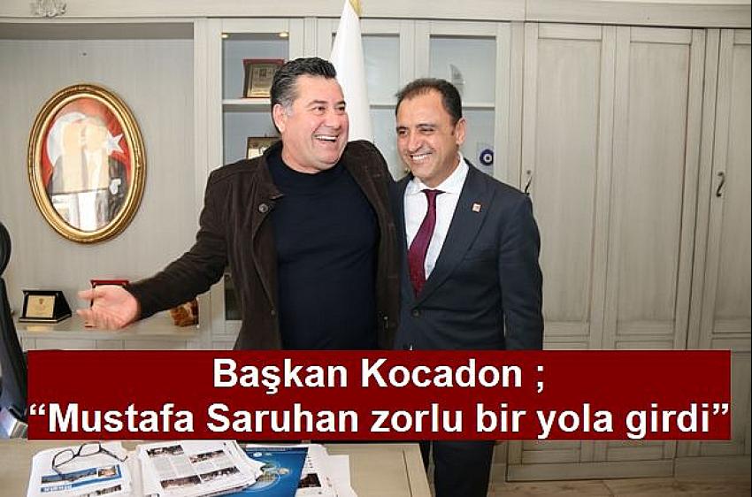 Saruhan'dan, Başkan Kocadon'a ziyaret!