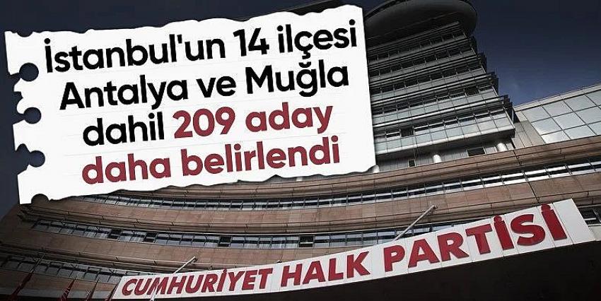 CHP'de 209 belediye başkan adayı daha belirlendi