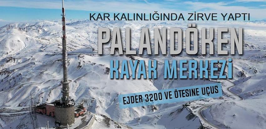 Palandöken kar kalınlığı ile zirvede