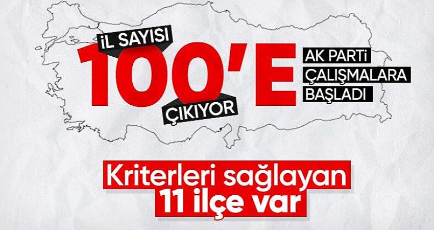 19 ilçe için hazırlık başladı: İl oluyorlar